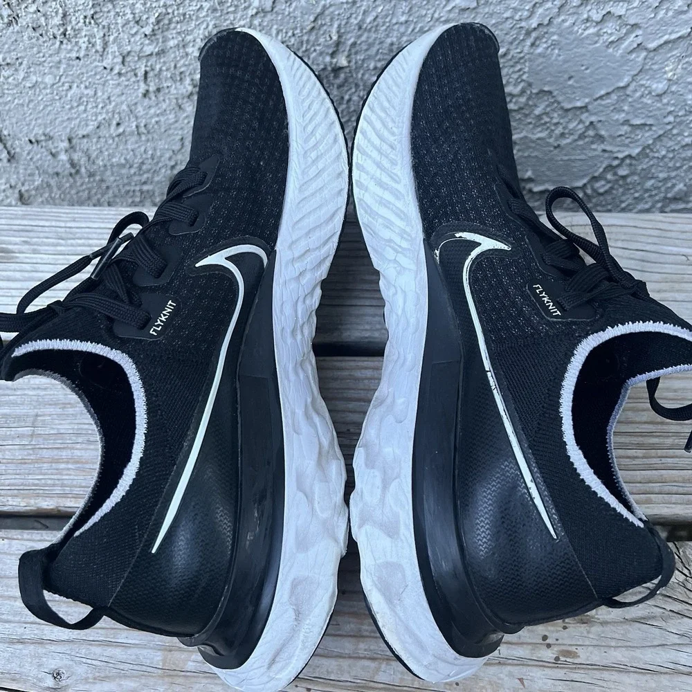Nike Shoes Men Size 10 React Infinity Run Flyknit Running CD4371-002 BLACK